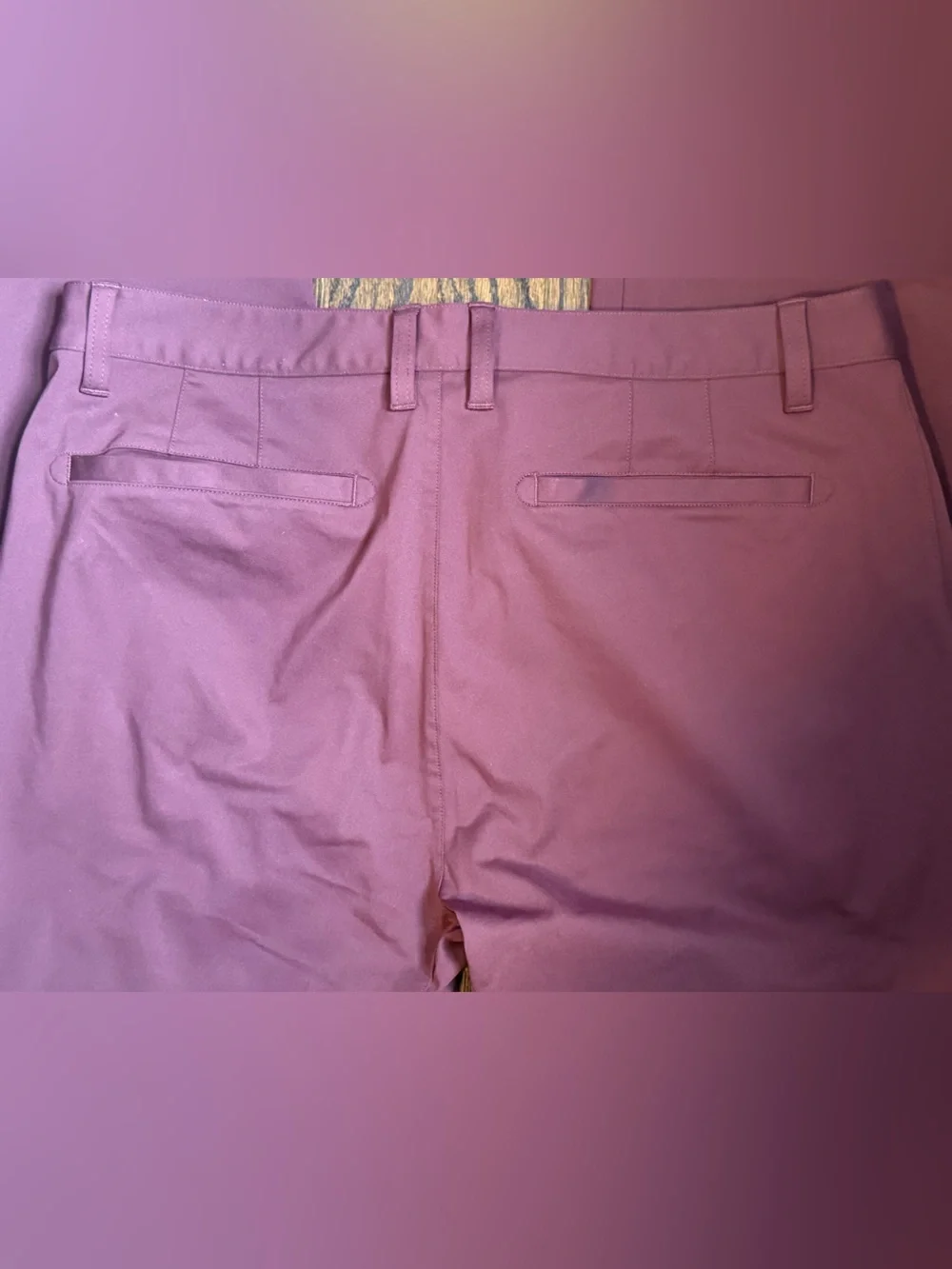 RHONE Men's Slim Chinos in Plum - Picture 4 of 4